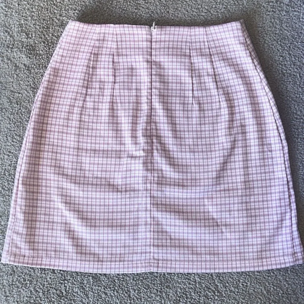 Brandy Melville Plaid Cara Mini Skirt!